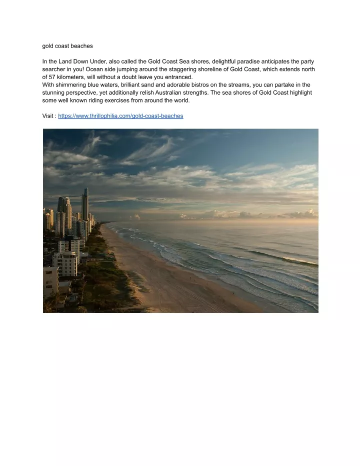 PPT - gold coast beaches PowerPoint Presentation, free download - ID ...