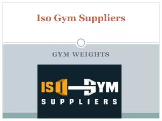 iso gym suppliers