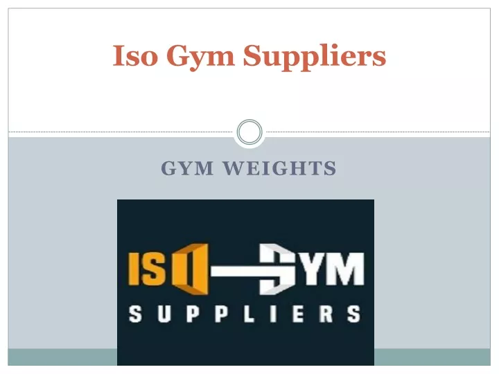 iso gym suppliers