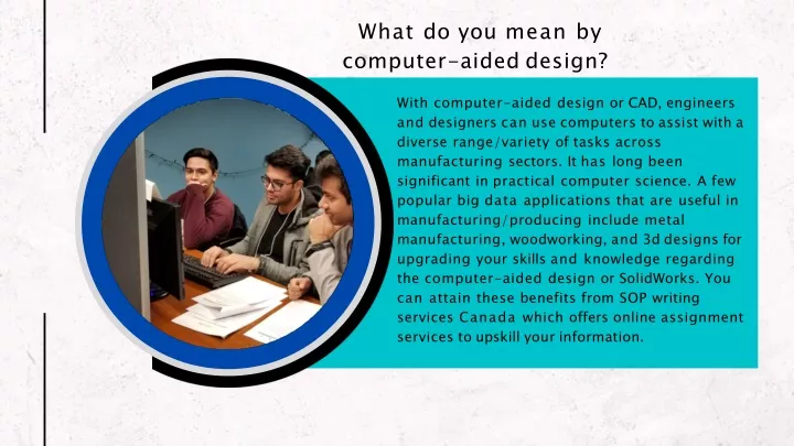 what do you mean by computer aided design