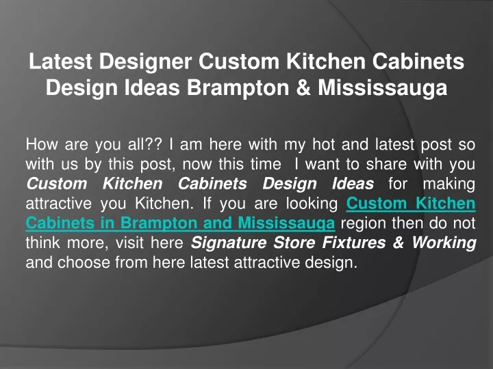 latest designer custom kitchen cabinets design