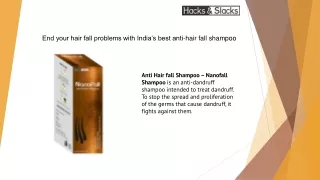 End your hair fall problems with India’s best anti-hair fall shampoo