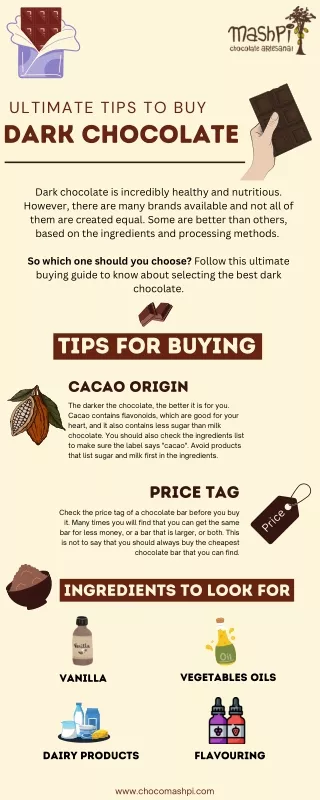 The Ultimate Tips For Buying Dark Chocolates | Chocomashpi