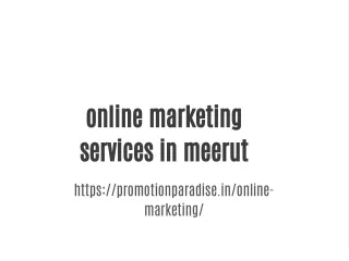 online marketing services in meerut