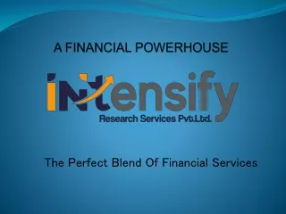 the perfect blend of financial services