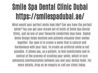 Smile Spa Dental Clinic Dubai
