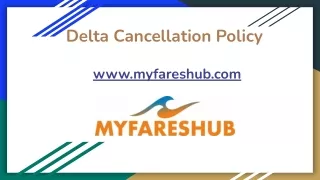 Delta airlines cancellation policy Pdf