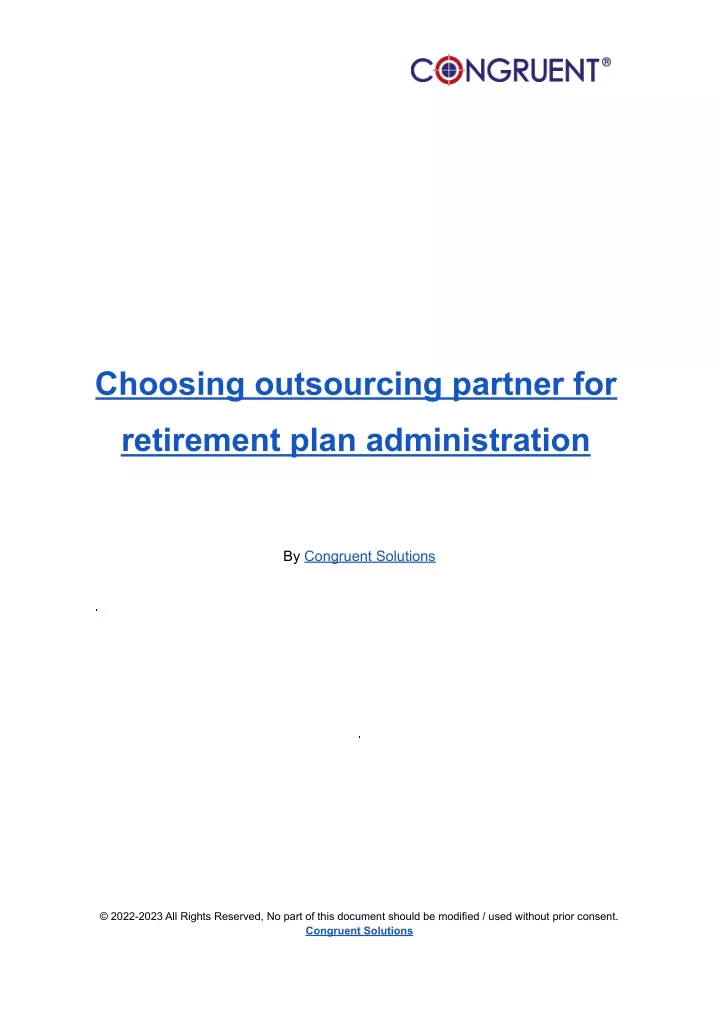 choosing outsourcing partner for