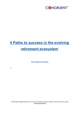 4 paths to success in the evolving