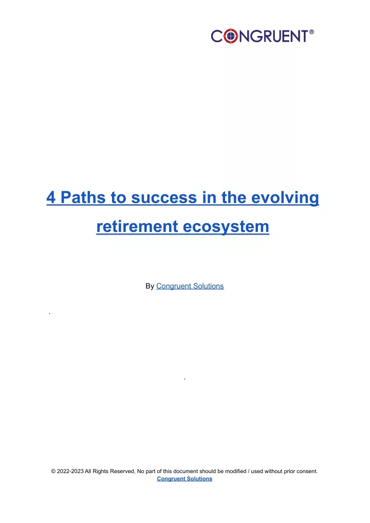 4 paths to success in the evolving