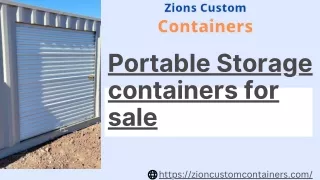 Portable Storage Containers For Sale
