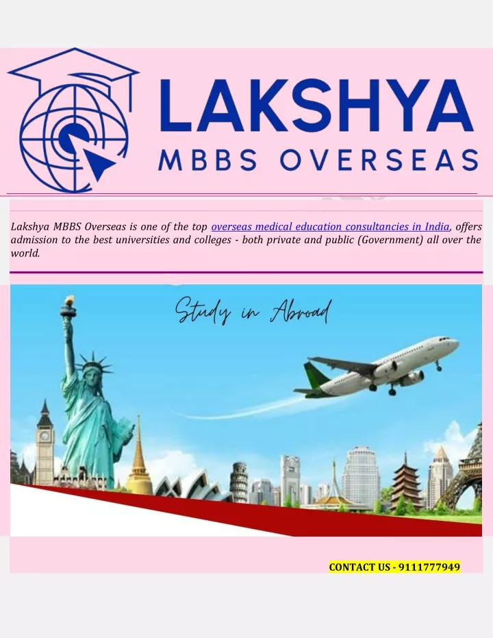 lakshya mbbs overseas is one of the top overseas