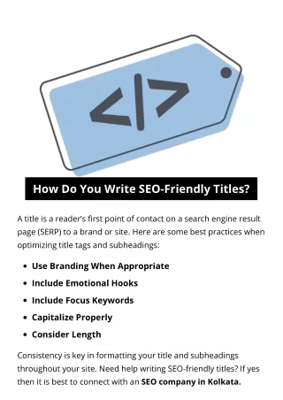 how do you write seo friendly titles