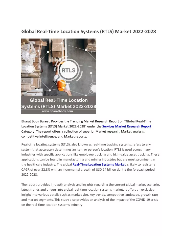 global real time location systems rtls market