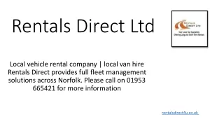 Rentals Direct Ltd  new 01