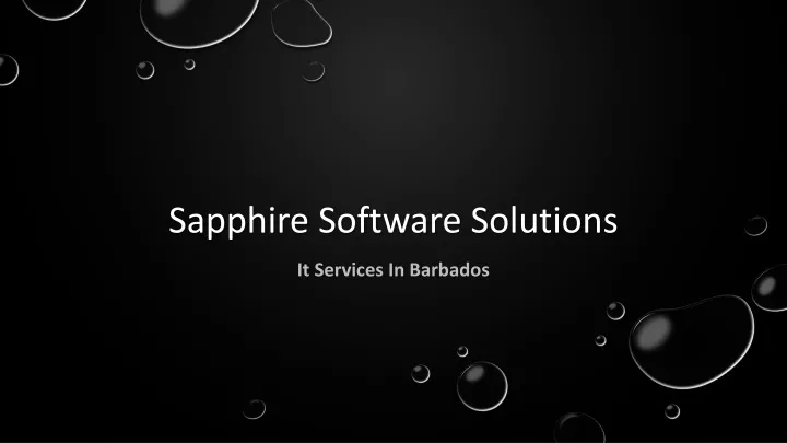 sapphire software solutions