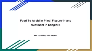 Food To Avoid In Piles_ Fissure-in-ano treatment in banglore