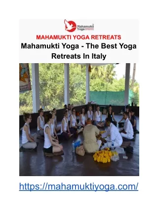 The Best Yoga Retreats In Italy