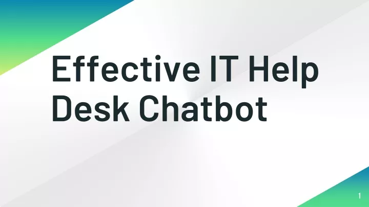effective it help desk chatbot