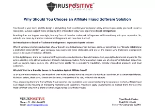 why should you choose an affiliate fraud software