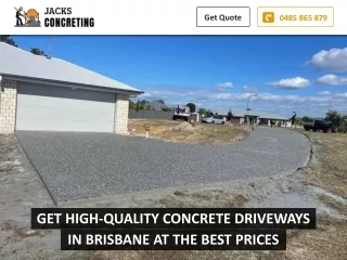GET HIGH-QUALITY CONCRETE DRIVEWAYS IN BRISBANE AT THE BEST PRICES