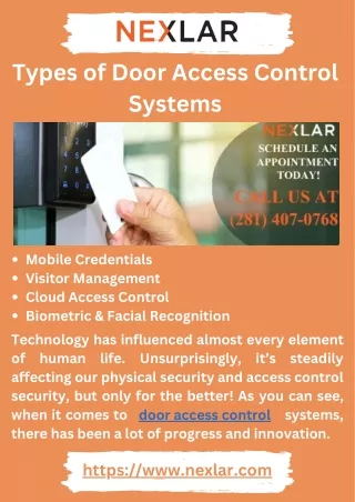 Types of Door Access Control Systems