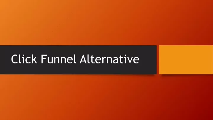 click funnel alternative