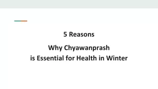 5 Reasons Why Chyawanprash Is Essential For Health In Winter