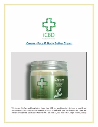 iCream - Face & Body Butter Cream