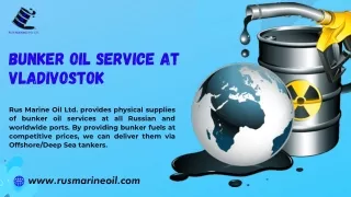 Best Bunker Oil Service At Vladivostok | Rus Marine Oil Co