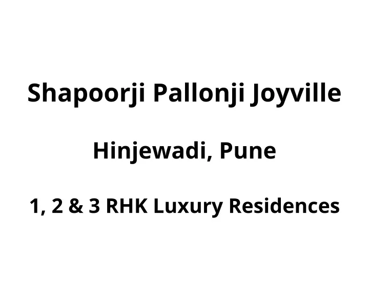 shapoorji pallonji joyville