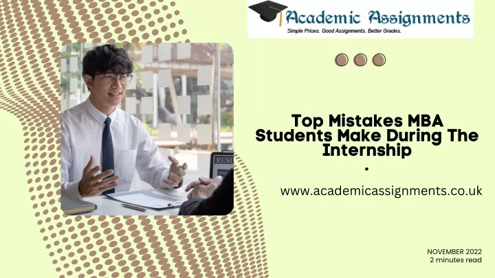 top mistakes mba students make during