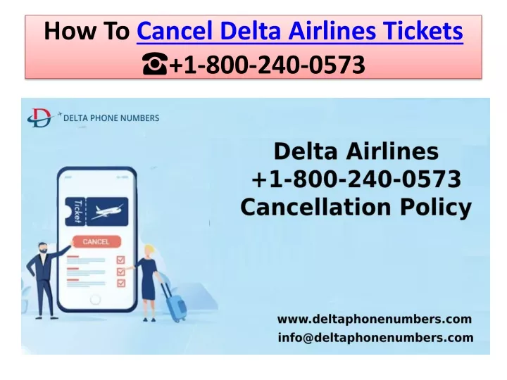 how to cancel delta airlines tickets 1 800 240 0573