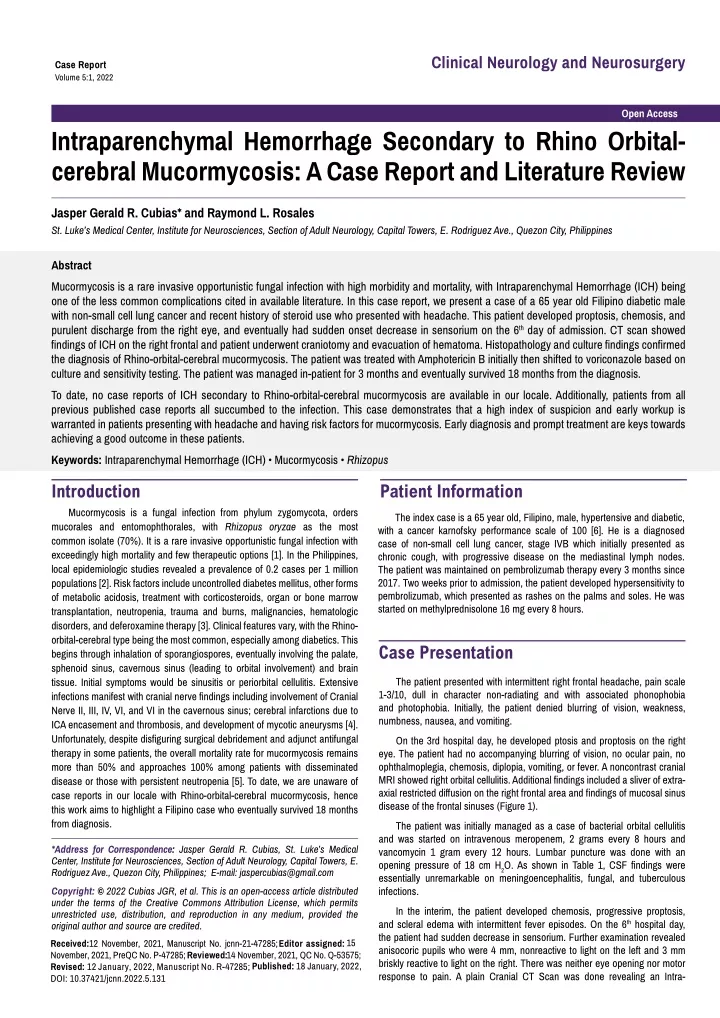 clinical neurology and neurosurgery