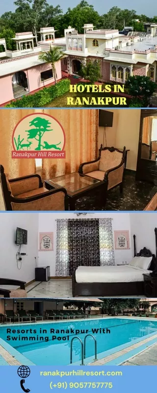 Hotels in Ranakpur, Hotels of Ranakpur