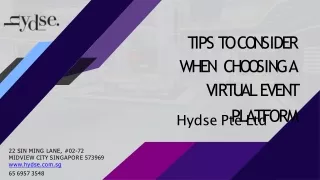 Tips To Consider When Choosing A Virtual Event Platform