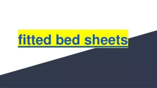 fitted bed sheets