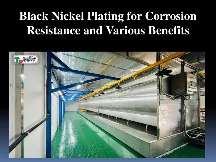 black nickel plating for corrosion resistance