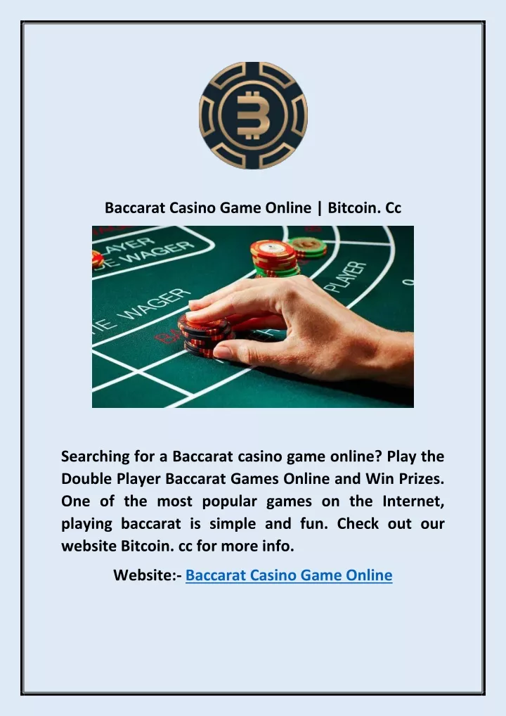 baccarat casino game online bitcoin cc
