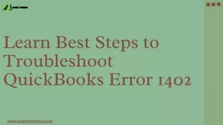 learn best steps to troubleshoot quickbooks error