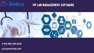 IVF lab management software- Cloudinvitro