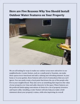 here are five reasons why you should install