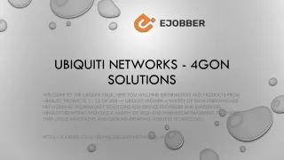 ubiquiti networks 4gon solutions
