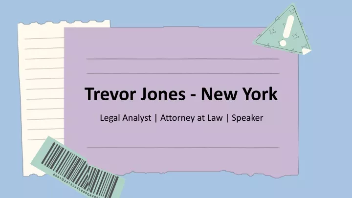 trevor jones new york