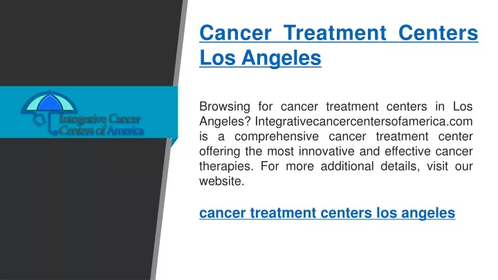 cancer treatment centers los angeles