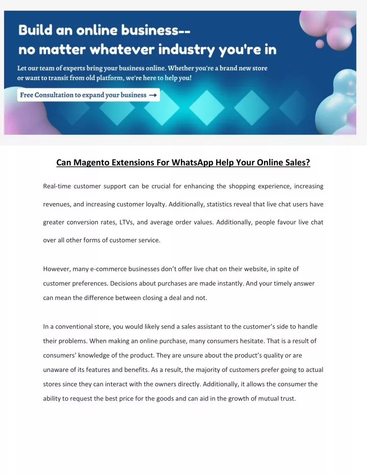 can magento extensions for whatsapp help your