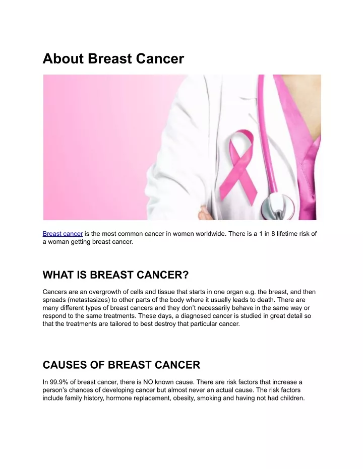 Ppt About Breast Cancer Powerpoint Presentation Free Download Id