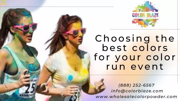 choosing the best colors for your color run event