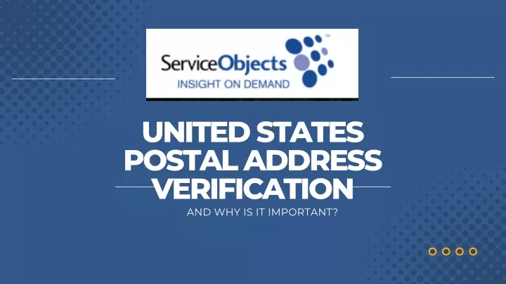 united states postal address verification