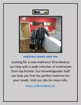 Mattress Stores Near Me | Directbed.ca